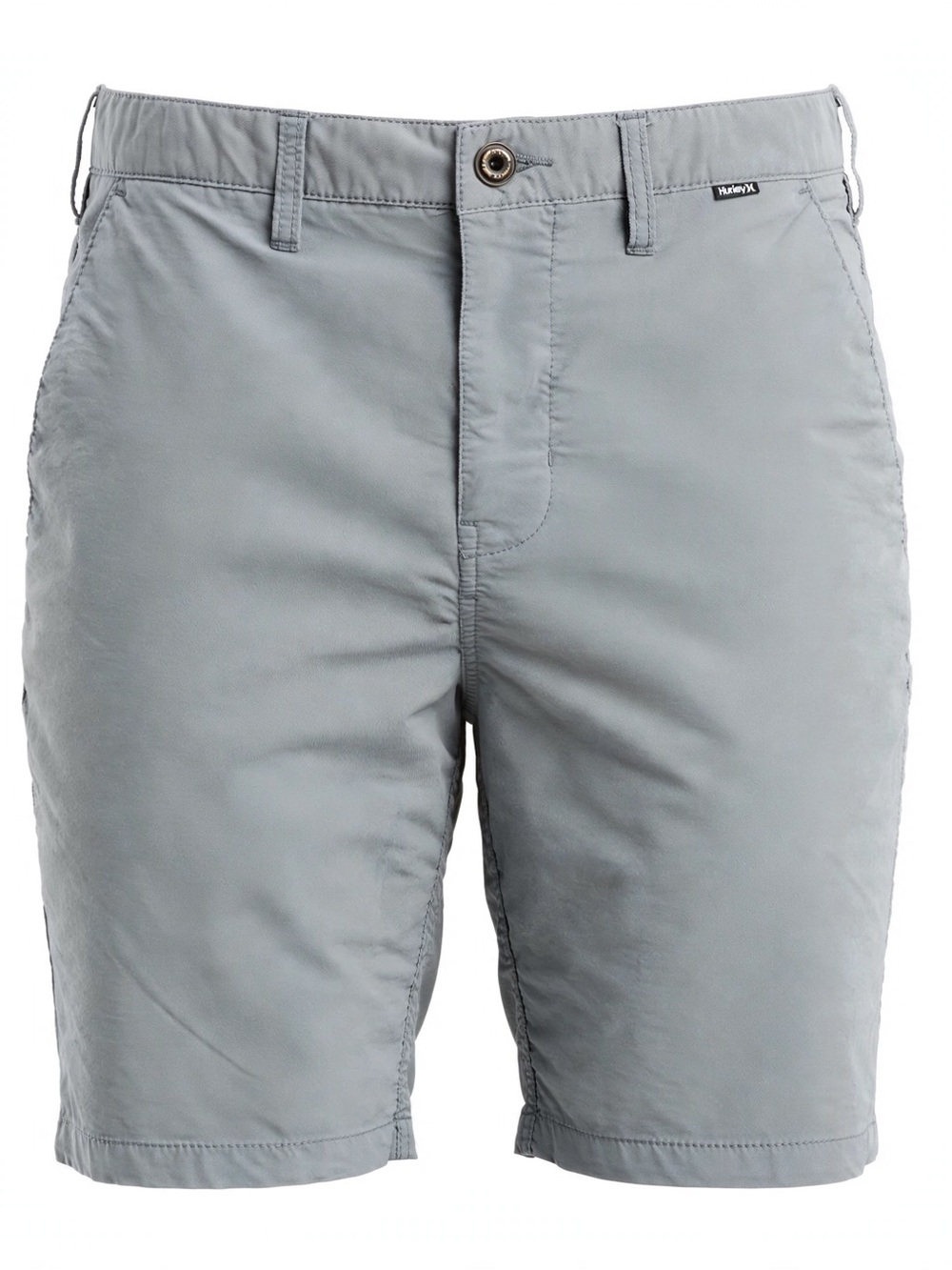 Hurley Men's Light Grey Flat Front Shorts